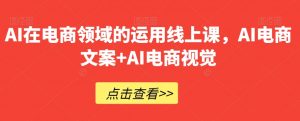 AI在电商领域的运用线上课,AI电商文案+AI电商视觉-知乎者也