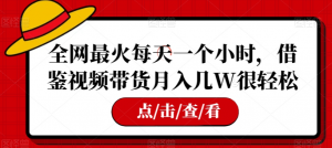 全网最火每天一个小时，借鉴视频带货月入几W很轻松【揭秘】-知乎者也