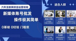 新媒体账号批发,操作极其简单,0基础0经验门槛低【揭秘】-知乎者也