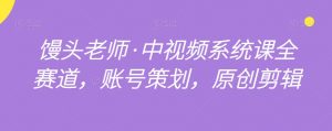 馒头老师·中视频系统课全赛道,账号策划,原创剪辑-知乎者也