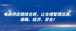 电商供应链综合班，让仓储管理迅速、准确、经济、安全！-知乎者也