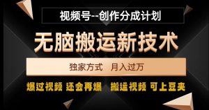 视频号无脑搬运新技术,破原创壕流量,独家方式,爆过视频,还会再爆【揭秘】-知乎者也