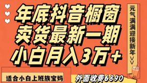 外面收费6890元年底抖音橱窗卖货最新一期,小白月入3万,适合小白上班族宝妈【揭秘】-知乎者也