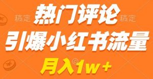 热门评论引爆小红书流量，作品制作简单，商单接到手软【揭秘】-知乎者也