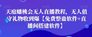 天庭蟠桃会无人直播教程，无人值守礼物收到爆【免费整蛊软件+直播间搭建软件】-知乎者也