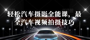 轻松汽车摄影全能课,最全汽车视频拍摄技巧-知乎者也