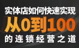 星哥·实体如何快速实现从0-100的连锁经营之道-知乎者也