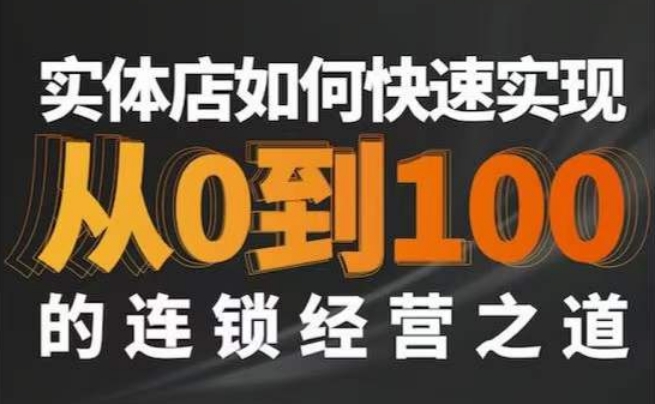 星哥·实体如何快速实现从0-100的连锁经营之道-知乎者也
