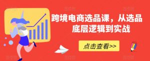 跨境电商选品课，从选品到底层逻辑到实战-知乎者也