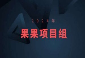 2024年果果项目组项目合集-果果最新项目-知乎者也