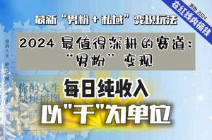 【私域流量最值钱】把“男粉”流量打到手,你便有无数种方法可以轻松变现,每日纯收入以“千”为单位-知乎者也