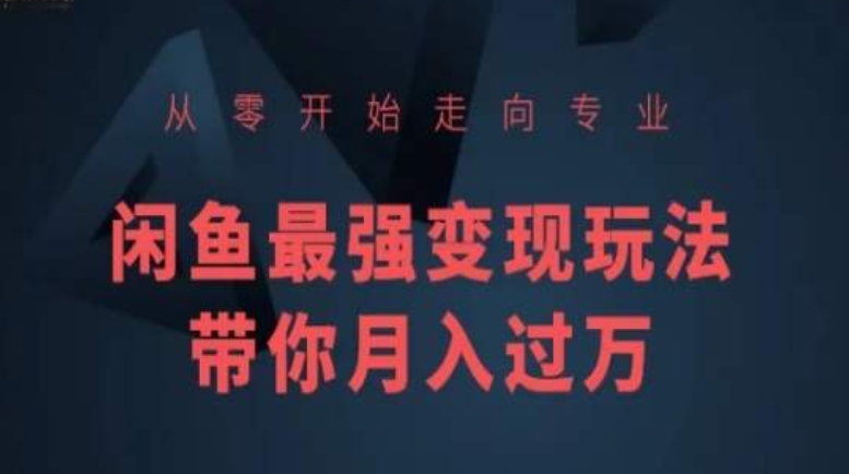 从零开始走向专业,闲鱼最强变现玩法带你月入过万-知乎者也
