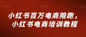 小红书百万电商陪跑，小红书电商培训教程-知乎者也