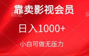 靠卖影视会员,日入1000+,落地保姆级教程,新手可学【揭秘】-知乎者也