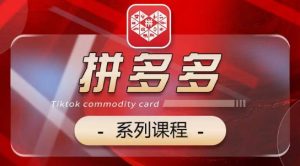2024拼多多系列课，【基础】【运营】【活动】【推广】【玩法】5大模块-知乎者也