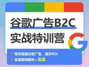 谷歌广告B2C实战特训营,500+谷歌账户总结经验,实战演示如何从0-1搭建广告账户-知乎者也