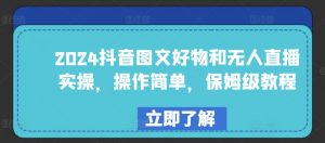 2024抖音图文好物和无人直播实操,操作简单,保姆级教程-知乎者也