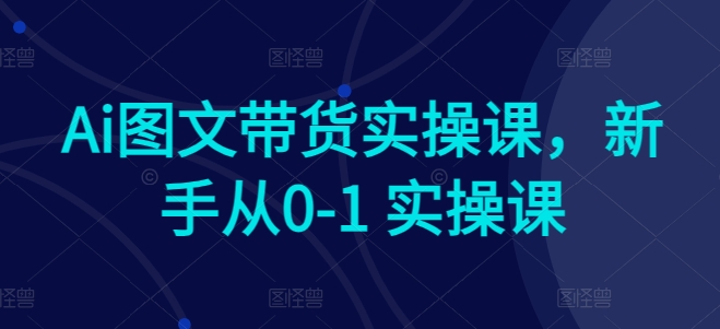 Ai图文带货实操课,新手从0-1 实操课-知乎者也