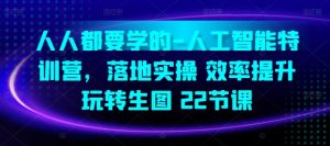 人人都要学的-人工智能特训营,落地实操 效率提升 玩转生图(22节课)-知乎者也