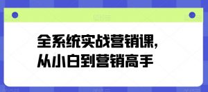全系统实战营销课,从小白到营销高手-知乎者也