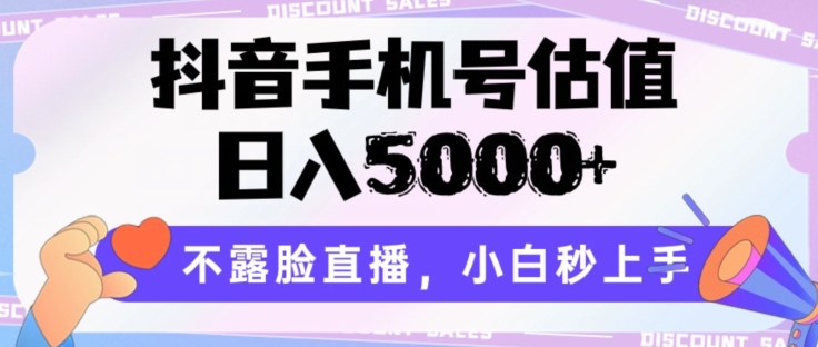 抖音手机号估值,日入5000+,不露脸直播,小白秒上手【揭秘】-知乎者也