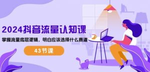 2024抖音流量认知课:掌握流量底层逻辑,明白应该选择什么赛道 (43节课)-知乎者也