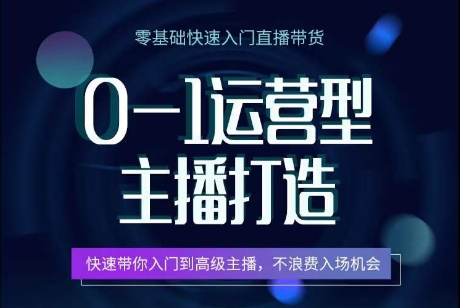 0-1运营型主播打造,快速带你入门高级主播,不浪费入场机会-知乎者也