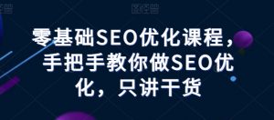 零基础SEO优化课程，手把手教你做SEO优化，只讲干货-知乎者也