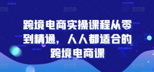 跨境电商实操课程从零到精通,人人都适合的跨境电商课-知乎者也
