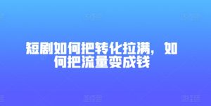 短剧如何把转化拉满，如何把流量变成钱-知乎者也