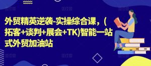 外贸精英逆袭-实操综合课,(拓客+谈判+展会+TK)智能一站式外贸加油站-知乎者也