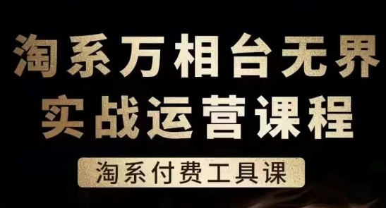 淘系万相台无界实战运营课,淘系付费工具课-知乎者也