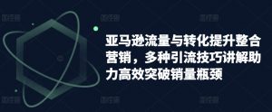亚马逊流量与转化提升整合营销，多种引流技巧讲解助力高效突破销量瓶颈-知乎者也