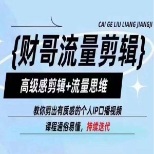 财哥流量剪辑，高级感剪辑+流量思维，教你剪出有质感的个人IP口播视频-知乎者也