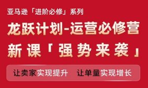 亚马逊进阶必修系列，龙跃计划-运营必修营新课，让卖家实现提升 让单量实现增长-知乎者也