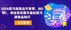2024亚马逊选品开发课,从0到1,带给你全面丰富的亚马逊选品知识-知乎者也
