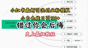 2024小红书引流创业粉史上最细教程，手把手教你引流【揭秘】-知乎者也