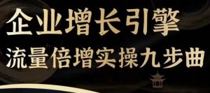 企业增长引擎流量倍增实操九步曲,一套课程帮你找到快速、简单、有效、可复制的获客+变现方式,-知乎者也