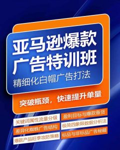 亚马逊爆款广告特训班,快速掌握亚马逊关键词库搭建方法,有效优化广告数据并提升旺季销量-知乎者也