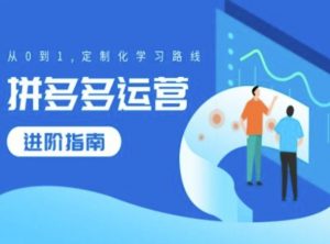 拼多多运营进阶指南,从0到1定制化学习路线-知乎者也