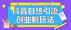 抖音引流创业粉自热玩法日引200+精准粉-知乎者也