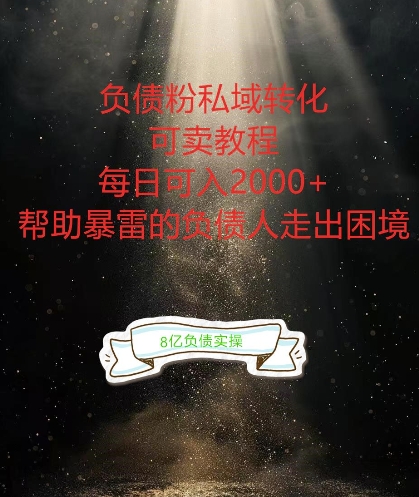 负债粉掘金计划,帮助负债者解决问题,债务规划,债务重组,最好的变现方式【揭秘】-知乎者也
