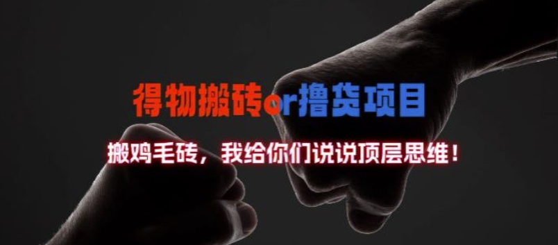 得物搬砖撸货项目?掰下数据,我给你们说说顶层思维【揭秘】-知乎者也