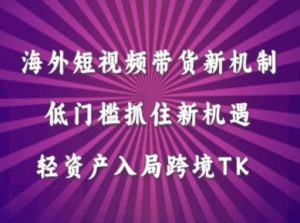 海外短视频Tiktok带货新机制,低门槛抓住新机遇,轻资产入局跨境TK-知乎者也
