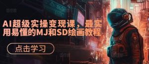AI超级实操变现课,最实用易懂的MJ和SD绘画教程-知乎者也