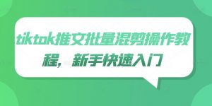 tiktok推文批量混剪操作教程，新手快速入门-知乎者也