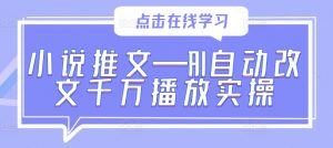 小说推文—AI自动改文千万播放实操-知乎者也