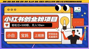 小红书创业粉项目日+500粉,每天20分钟躺赚长尾收益,无脑操作,宝妈,小白抓紧冲【揭秘】-知乎者也