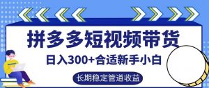 拼多多短视频带货日入300+有长期稳定被动收益,合适新手小白【揭秘】-知乎者也