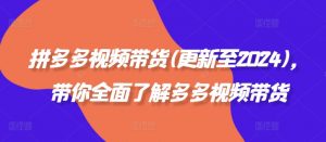 拼多多视频带货(更新至2024),带你全面了解多多视频带货-知乎者也